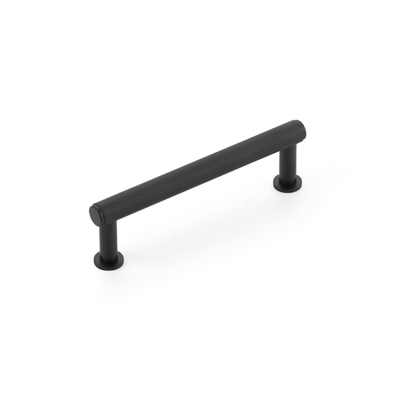 Schaub and Company Pub House 4" Center to Center Knurled Handle Solid - Matte Black