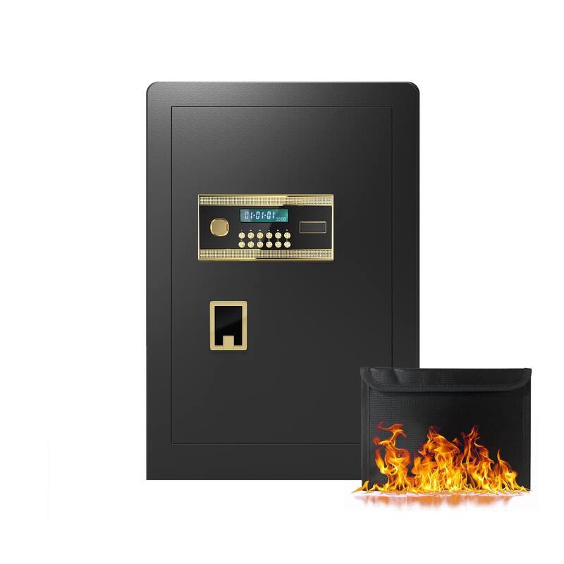 Large Electronic Digital Security Safe 3.0 Cubic Feet Safe Box with Private Inner Cabinet for Home,Office and Hotel - Black