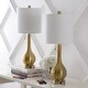 preview thumbnail 5 of 28, Grant 24" Modern Classic Gourd Iron LED Table Lamp with Pull-Chain with Dual USB Charging Port, by JONATHAN Y (Set of 2)