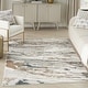 preview thumbnail 5 of 6, Nourison Illusion Indoor only Cream / Ivory Abstract Area Rug - 5' 3" x 7'