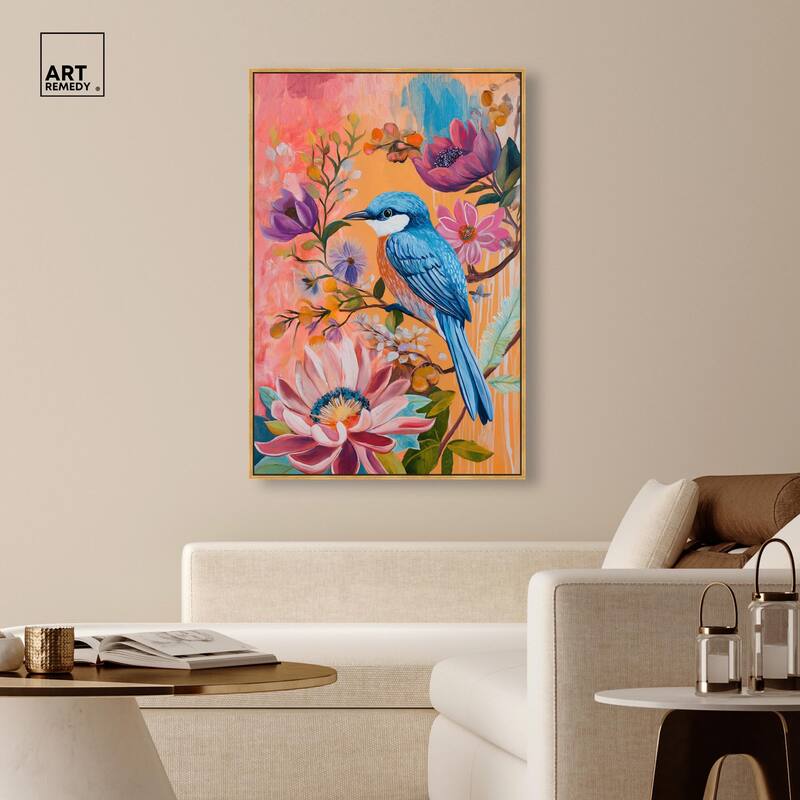 Spring Bird Canvas by Art Remedy