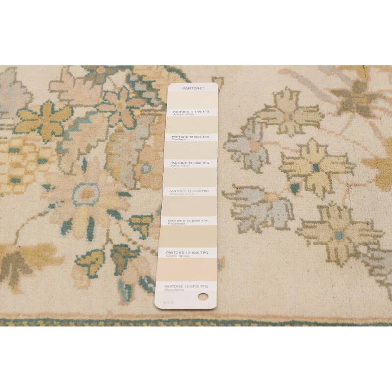 ECARPETGALLERY Hand-knotted Jamshidpour Ivory Wool Rug - 8'0 x 9'10
