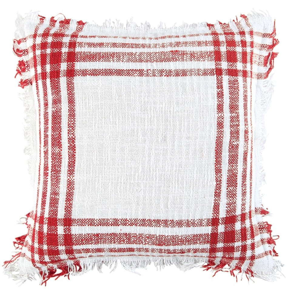 Red textured throw hotsell pillows