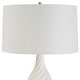 preview thumbnail 5 of 5, Uttermost Twisted Swirl White Table Lamp - 32"H,   Shade 10"H x 18"Dia.