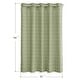 preview thumbnail 32 of 39, No Hooks Linen Textured Geometric Tassels Shower Curtain with Snap-in Liner