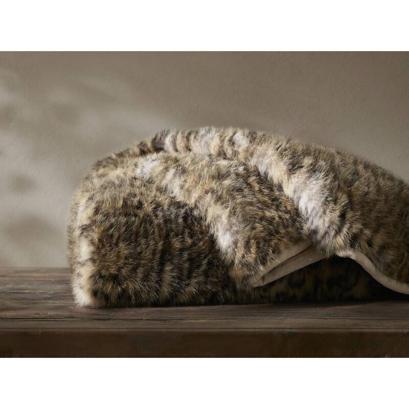 Harbor House Botswana Animal Print Faux Fur Throw Blanket