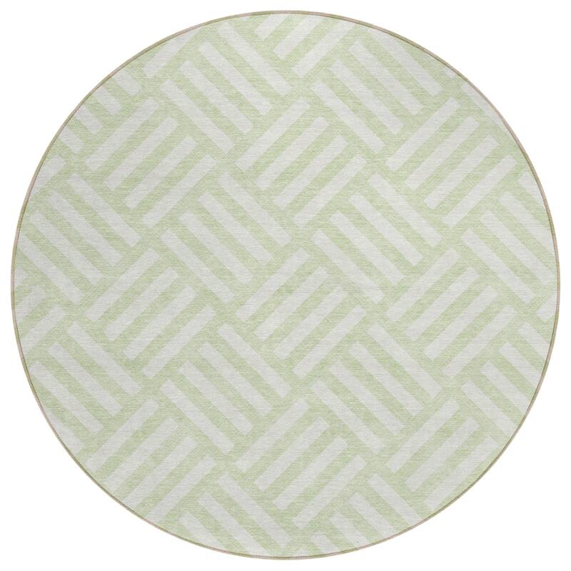 Machine Washable Indoor/ Outdoor Chantille Contemporary Geo Rug