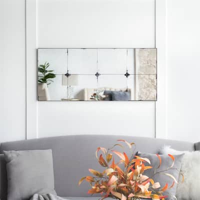 Antique Glass Panel Mirror