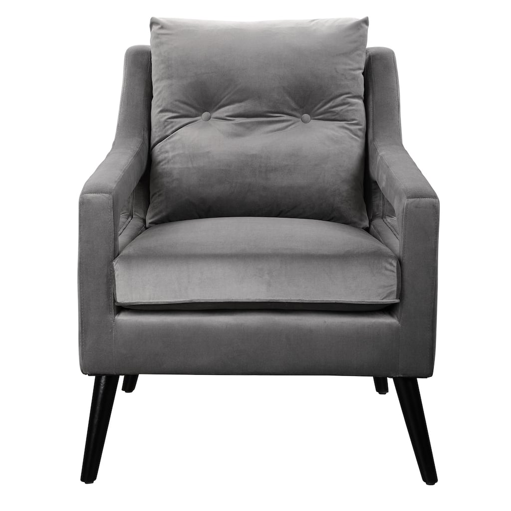 Uttermost 23583 O'Brien 29" Wide Wood Framed Velvet Wingback Chair