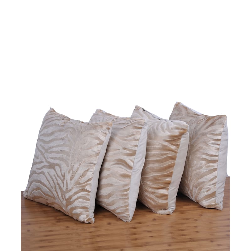 Serenta EmbossedMink 4 Pcs Throw Pillow Cushion Case Cover Shell Set - Amphora