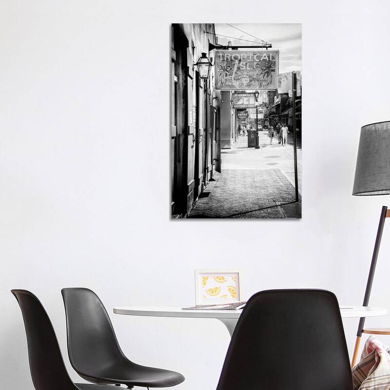 iCanvas "Black NOLA Series - Street Life New Orleans" by Philippe Hugonnard Canvas Print - 40x26x1.5