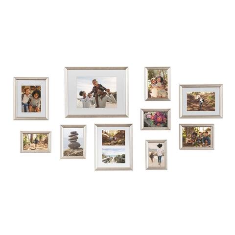Kate and Laurel Adlynn Glam 10-piece Wall Picture Frame Set