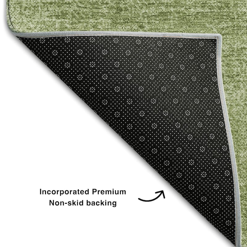 Premium Washable Super Soft Solid Ombre Mayfield Rug