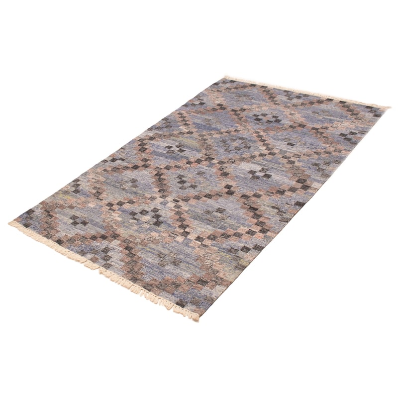 Ankara FW Denim Blue Kilim 5'1" x 8'1" - 5'1 x 8'1