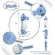 preview thumbnail 3 of 5, DolliBu Blue Seahorse Super Soft Stuffed Animal for Kids and Adults - 12 inches