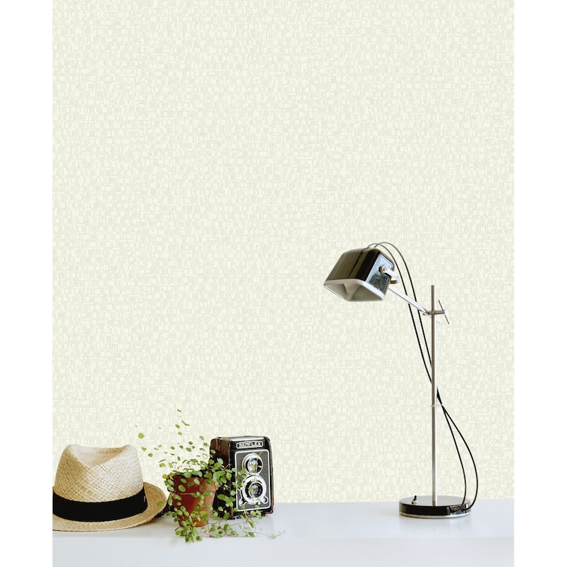 Seabrook Designs Marcella Abstract Geo Unpasted Wallpaper