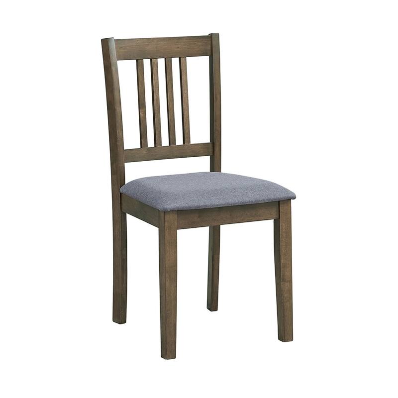 Space-Saving 5-Piece Dining Table Set with Rustic Wooden Table and Comfortable Upholstered Chairs - Ideal for Apartments