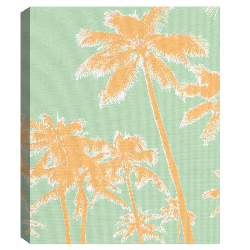 Retro Palms 1 by The Studio Canvas Art Print