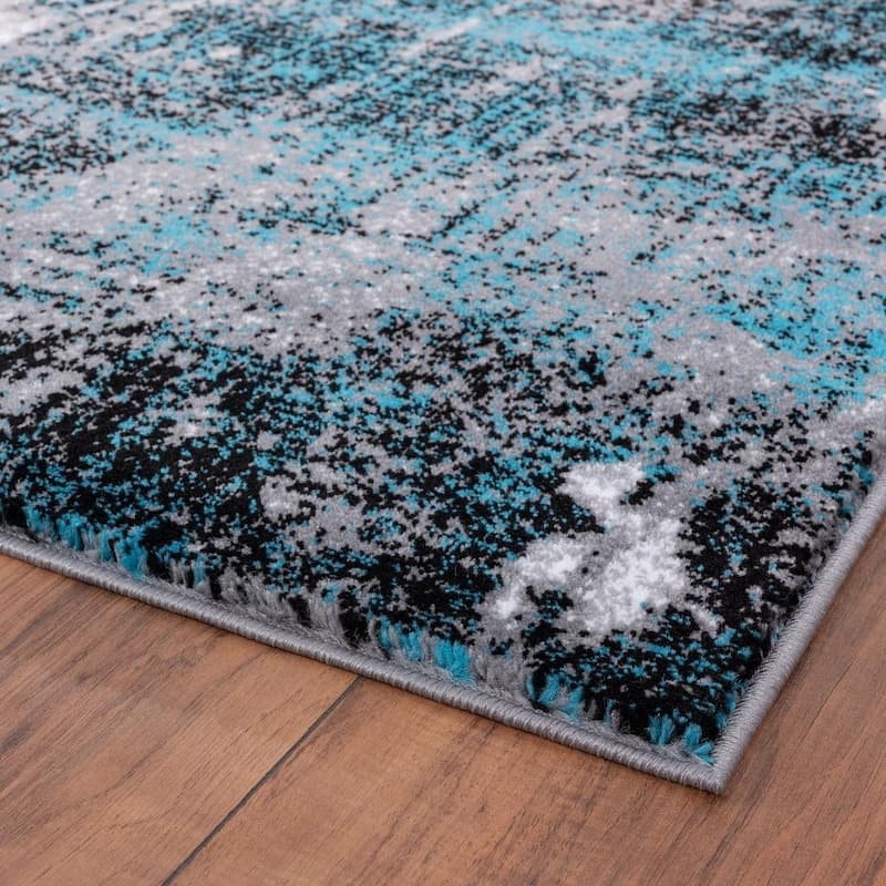 Luxe Weavers Modern Abstract Pattern Medium Pile Area Rug - 5' x 7'