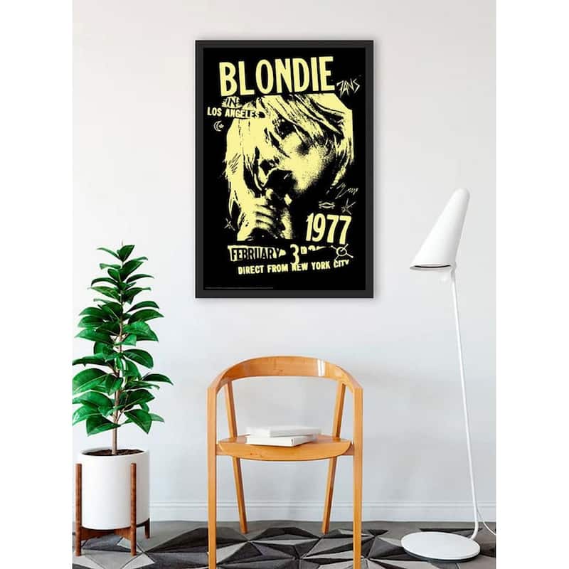 Blondie LA Tour 1977 Framed Poster - 24 x 36 Inch