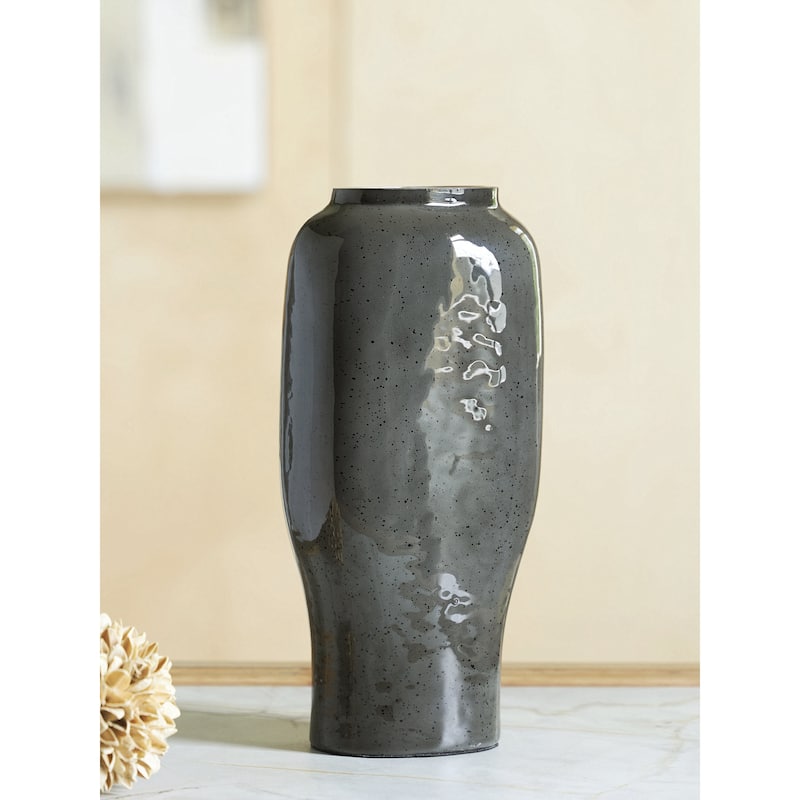 Signature Design by Ashley Kierlain Gray Vase - 6" W x 4" D x 12.75" H