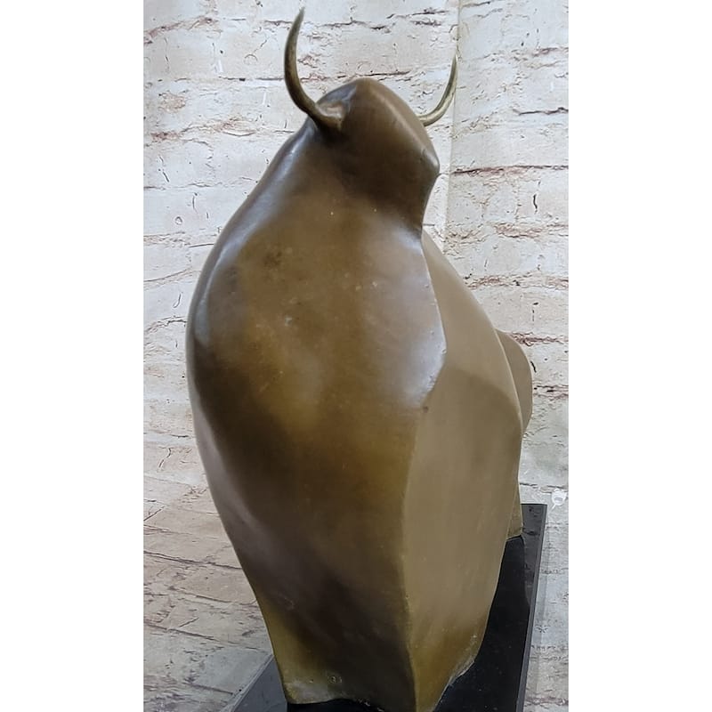Modern Art Abstract Imitative Bull Bronze Figurine Botero Statue Sculpture Figurine Figure