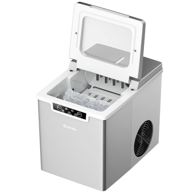 Costway Ice Maker Machine Countertop 26Lbs/24H Portable W/Scoop & - See Details