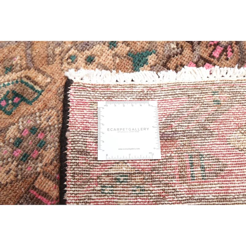 ECARPETGALLERY Hand-knotted Antalya Vintage Light Brown Wool Rug - 3'5 x 10'0