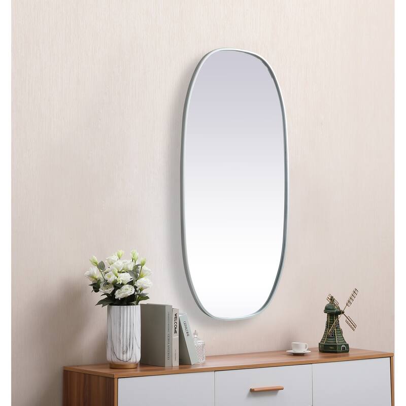Elegant Lighting MR2B2448 Brynn 24" W x 48" H Oval Framed Bathroom