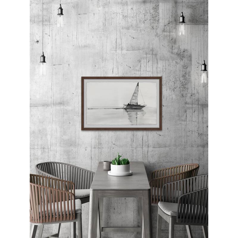Sail with Me Framed Wall Art, Elegant Home Touch - Sophisticated Artwork for Refined Décor