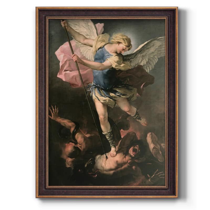 St. Michael Premium Framed Canvas- Ready to Hang