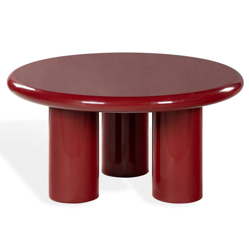 SAFAVIEH Couture Lollita Round Concrete Coffee Table - 35"W x 35"D x 18"H