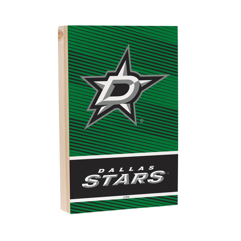 Dallas Stars Wooden Tabletop Mantel Shelf Sign