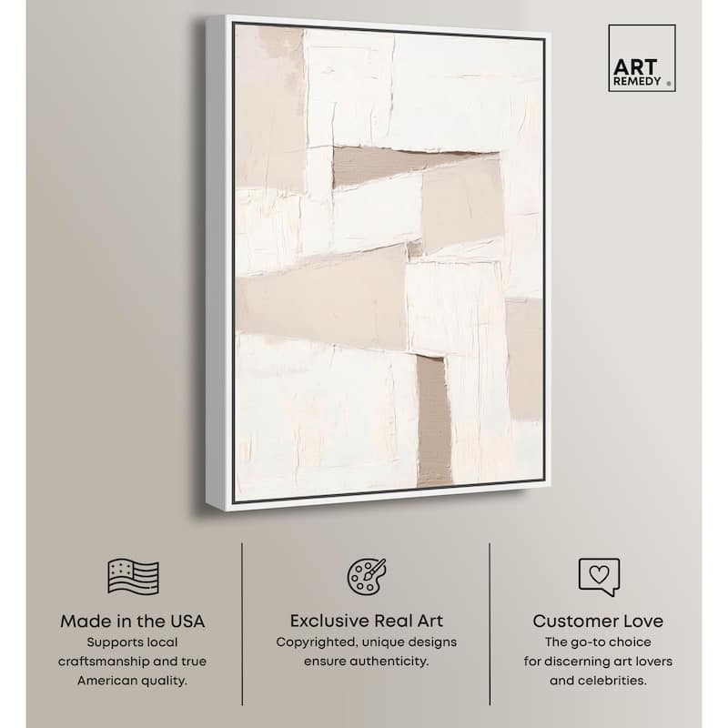 Plastered Planes I Canvas by Art Remedy
