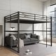preview thumbnail 13 of 31, Metal Loft Bed Full with Guardrails, Flat Ladder, Kids, Teens, Adults
