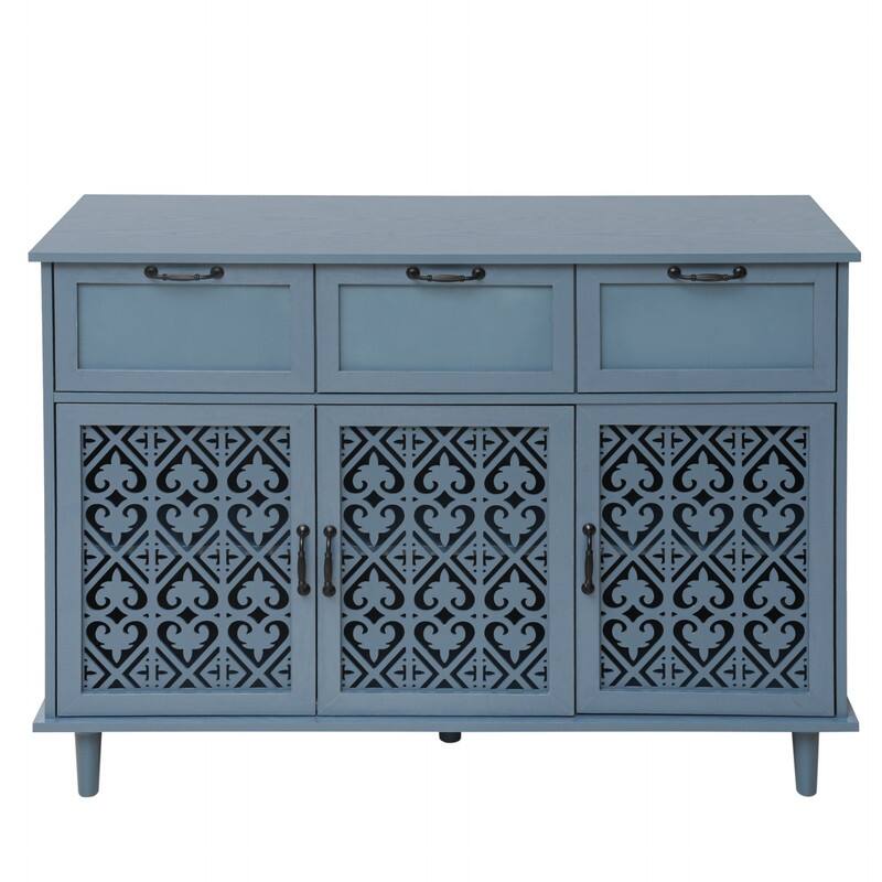 American Style Wood Sideboard Buffet Cabinet with Storage