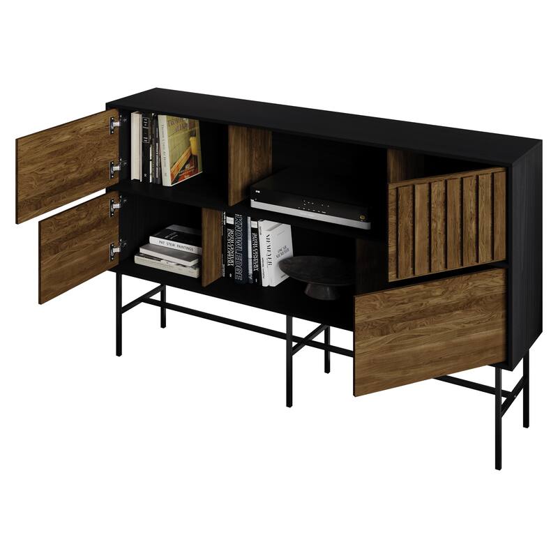 CraftPorch Modern Wooden TV Stand Console