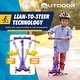 preview thumbnail 38 of 60, Outdoor Cruiser 3-Wheel Kids Scooter – with Lean-to-Steer Technology, Led Lighted Wheel, Girls Ages 3-8, Blue and Red