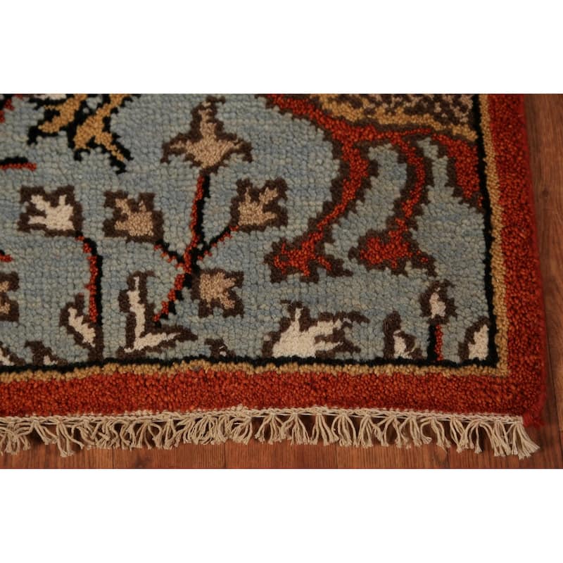 Traditional Ziegler Indian Runner Rug Hand-Knotted Wool Carpet - 2'6"x 7'11"