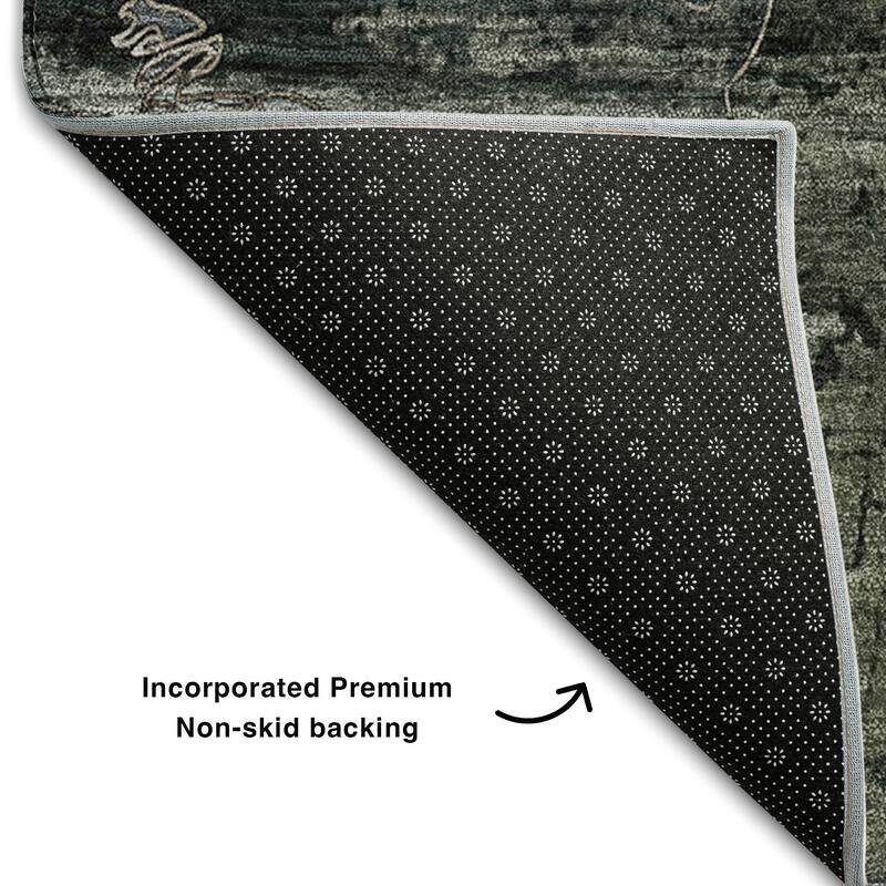Premium Washable Super Soft Solid Abstract Mayfield Rug