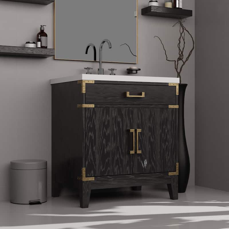 Laurel Bath Vanity with Quartz Top and Sink