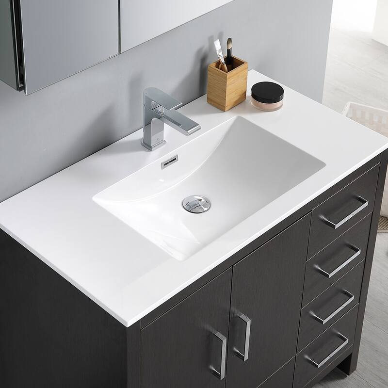 Fresca Senza 36" Free Standing Single Basin Vanity Set with MDF