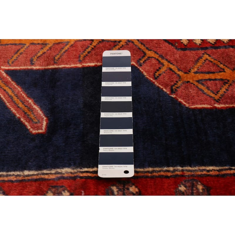 ECARPETGALLERY Hand-knotted Konya Anatolian Navy Wool Rug - 4'4 x 9'0
