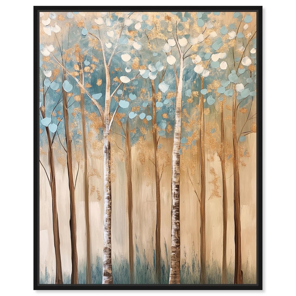 Birch Grove Radiance Canvas by Art Remedy