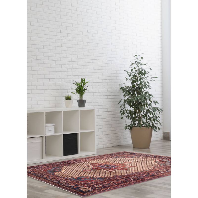 ECARPETGALLERY Hand-knotted Anatolian Vintage Beige Wool Rug - 4'10 x 9'7