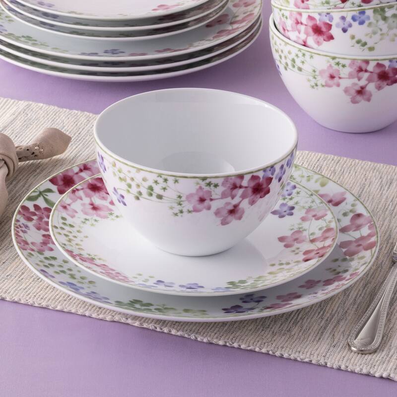 Noritake Bloomington Road 12-Piece Dinnerware Set, Service For 4