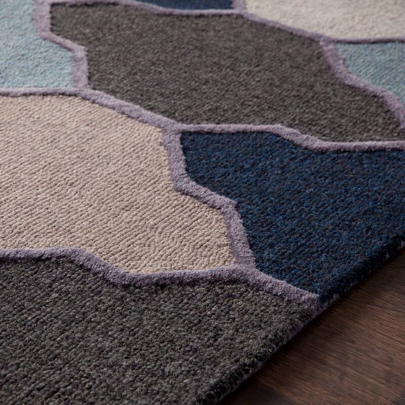 Hand-Tufted Ryde Moroccan Trellis Wool Rug
