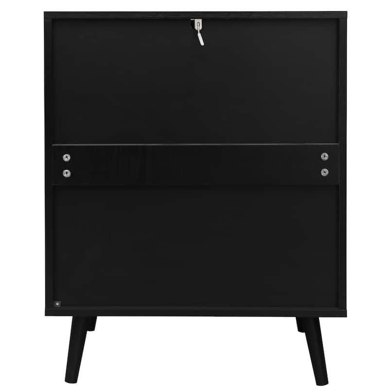 Rattan 3 Drawer Cabinet for bedroom living room
