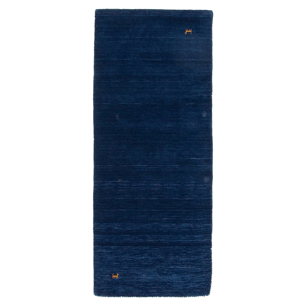 Kashkuli Gabbeh Navy Rug 2'6" x 6'5" - 2'6 x 6'5