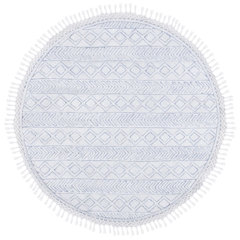 SAFAVIEH Handmade Casablanca Shag Jenney Tribal Wool Rug